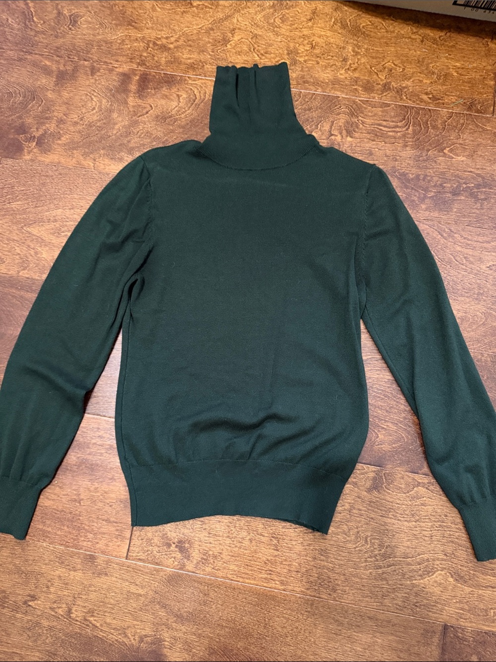 Cielo Dark Green Turtleneck Sweater